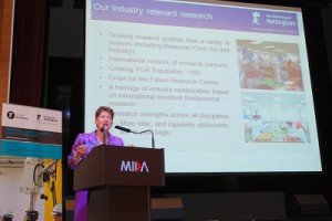 Professor Christine Ennew, during her presentation in introducing the research capabilities of UNMC