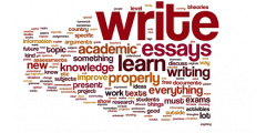 Academic writing word cloud