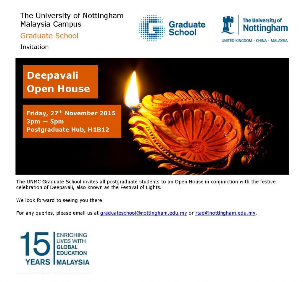 Flyer - Deepavali Open House 2015